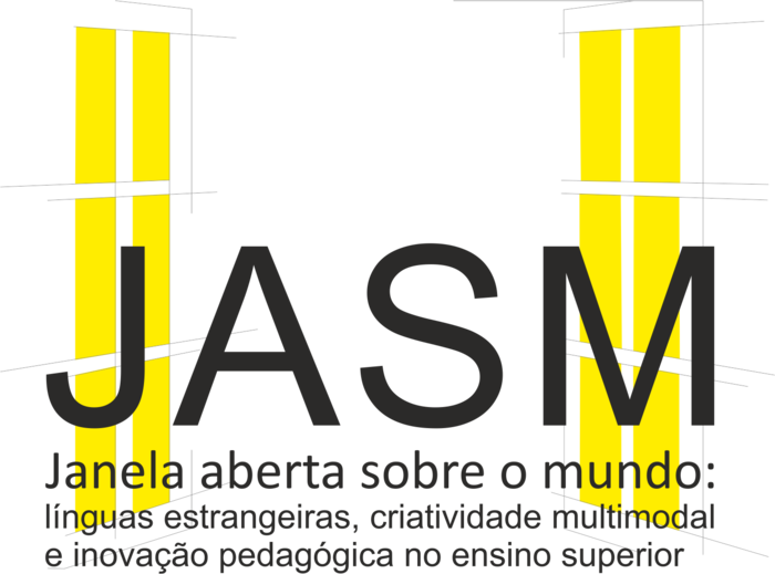 logótipo: JASM - Janela aberta sobre o mundo